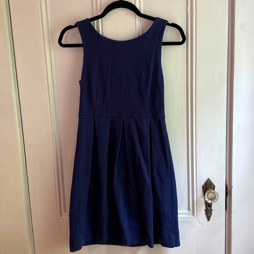 Gap navy blue jersey dress business casual